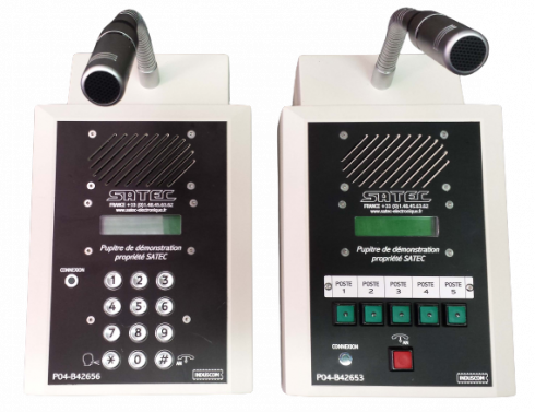 Exemple de pupitre parlophone